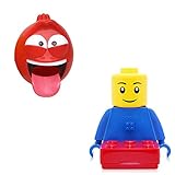ラバー (Lava) お手洗い 補助 ウォーター ガイド ベビー 蛇口 子供 洗面 コンパニオン Red + オックスフォード(Oxford) 子供 洗面用品 3種 歯ブラシカップ 歯ブラシ差し せっ