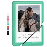 リフティング ミニフォトアルバム 2枚パック 28ポケット 2x3インチ 富士フィルム Instax Mini 7s 8 9 11 25 26 40 50s 90 Evo Z2300 インスタントカメラ ポラロイドスナップ Kpop フォトカードホルダー (ミントグリーン)