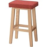 インテリア 家具 便利 おしゃれ ハイスツール バンビ 木製 高さ60cm CL-789CRD レッド(赤)