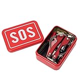 サバイバル 万能 ツール 6点セット 救急箱 道具 工具 ナイフ アウトドア 釣り キャンプ 登山 スターター