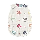 JPYHNEW 6重ガーゼ ベビー スリーパー 子供服パジャマ ベビー服 寝袋 オーガニックコットン プレゼント 出産祝い