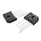 Poilee 10個 ブリッジ整流器 KBU1010 10A 1000V ブリッジダイオード 整流器 電子工作 部品 セット