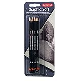 Derwent グラフィック ソフト 4本セット ブリスター 39005 /HB/2B/4B/6B