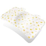 WARMQ　ベビー枕 向き癖防止枕 可愛いウサギ型 スリーピングピロー 快眠 低反発ピロー 新型ベビーまくら 汗取り 吐き戻し 鼻づまり ベビー用 斜頭 絶壁頭 猫背 低反発ピロー 寝ハゲ対策 綿10