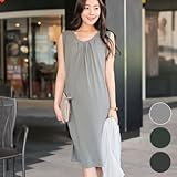 【マタニティワンピース】様々な場で活躍できる☆ノースリーブタック入りワンピース/SOD5218