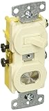 Hubbell Wiring Systems RC109LA tradeSELECT Single Pole Combination Toggle Switch with Pilot Light Cl