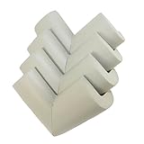 (デアエエオオ)Dianooソフト赤ちゃん子供の乳児セーフ表デスク家具コーナークッションガードプロテクターエッジカバー4のセット-グレー