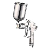 Flameer HVLP　スプレーガン　重力式　フィード　ペイント スプレーャー　プロ仕様　エアスプレーガン　塗料ガン　家具 塗装 自動車補修　400ml　