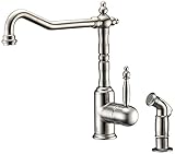 anzzi kf-az108 Locke単一穴1.86 GPMキッチン蛇口 – Includes Sidespray、 KF-AZ108