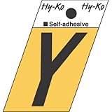 hy-ko gr-10 / Yアルミ角度カットwith Letter Y、1.5インチ、ブラック