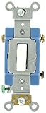 Leviton 1203-LHW 15 Amp, 120 Volt, Toggle Lighted Handle, Illuminated Off 3-Way AC Quiet Switch, Ext