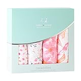 エイデンアンドアネイ おくるみ ブランケット 4セット ギフト 出産祝い ロイヤルベビー swaddle wrap (カラー：petal blooms)2062 Aden+Anais [並行輸入品]