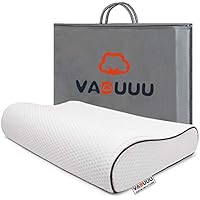 VADUUU 枕 低反発枕 人気 安眠マクラ 首・頭・肩をやさしく支える 健康枕 肩こり対策 いびき防止 頚椎サポート ヘルスケア枕 カバー付き 家族のプレゼント