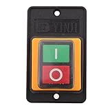 Baosity プッシュボタン　防水　スイッチ　機械用　オン/オフ　10A 380V　高出力　高圧洗濯機 洗車機対応