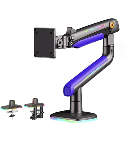 Amazon.co.jp: NB ERGONOMIC 【RGBライト付き】大型モニターアーム 大