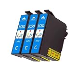 IC50 互換インクカートリッジ IC6CL50 ICC50 (シアン)3本セットふうせんプリンターインク 増量対応機種：EP-301/302/4004/702A/703A/704A/705A/774A/801A/802A/803AW/804AR/901F/902A/903F/904A/PM-A820/A840S/A920/A940等