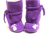 ベビーブーツ☆パープルカラーのあったかブーツ新生児ー２才