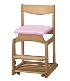 HOTTA-WOODY　学習デスクチェア　ダックチェアー №5 NA ピンク　DUCK Chair No.5　PK