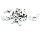 uxcell メタル製　蝶ナット　ウイングナット　ナットファスナー　ハードウェア　5mm径　10個セット