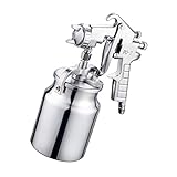 Flameer プロ仕様 スプレーガン 1L 大容量 塗料カップ エアスプレーガン 車補修 家具 塗装