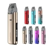 【MTL&RDL向け】電子タバコ VOOPOO VMATE Pro Pod Kit ブープー ベイプ vape オートパフ スターターキット900mAH内蔵 水蒸気タバコ でんしたばこ 禁煙 節煙 減煙 コンパクト 充電式KIT ニコチンなし 正規品 (ゴールド)
