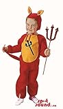 かわいいハロウィン悪魔の幼児の子供サイズコスチューム変装