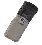 Cozy Wozy Signature Minky Baby Blanket, Cream/Charcoal Gray, 30 x 36 by Cozy Wozy