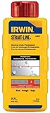 IRWIN Tools STRAIT-LINE 64802 Permanent Marking Chalk, 4-ounce, Red (64802) [並行輸入品]