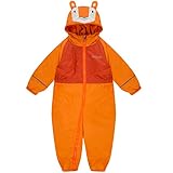 (レガッタ) Regatta ベビー・キッズ用 マッドプレー2 ウォータープルーフ レインスーツ 防水 オールインワン (18-24ヶ月) (パーシモン)
