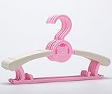 YOUAI洗濯物干し ハンガー アームが伸び縮み　スライドハンガー 洗濯ハンガー　5本セット　 (ピンク)