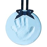 Pearhead Easy-to-Create Babyprints Handprint or Footprint Keepsake Ornament with Ribbon, Blue by Pea