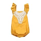 Karchi 　ベビー用ロンパース　カバーオール　　子供連体服 　袖無し刺繍レースオールインワン　 女の子用 　子供連体服　 春夏 可愛い ベビ用連体服 　 柔らかい おしゃれ 　幼児　赤ちゃん 　イ