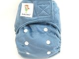 Kawaii Baby Minky Bamboo Newborn Cloth Diaper 2 Bamboo Inserts 6-22 Lb Grey by Kawaii Baby