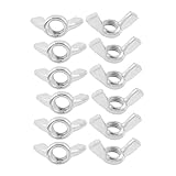 uxcell　ウィングナット　蝶ナット　ステンレススチール　M10　10mm　 ハードウェア　12個