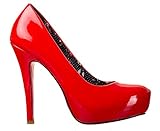 Banned Apparel - Red Beverly Classic Platfrom Shoes 4