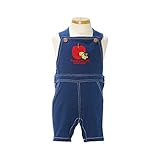 2018年 夏物 はらぺこあおむし 天竺 りんご吊パンツ オーバーオール THE WORLD OF ERIC CARLE ネイビー◇90cm