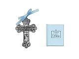 BABY Boy's First Little Bible & CRIB CROSS Gift Set - Bless This Child - BAPTISM Christening BOXED B