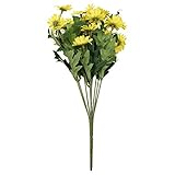 Zhaozhe造花 花束 デイジーフラワー 9頭 手作りブーケ インテリア フラワーアレンジ インテリア 飾り デコレーション 枯れない 手作り 本物そっくり
