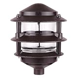 Thomas & Betts K330BR Red Dot Dry-Tite Three Tier Garden Light with 12-Inch Extended Leads, Gasket a