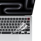 【M5/M4/A18 Pro/M3/M2/Max チップモデル】MacBook Neo(2026)/Air 13/15/Pro 14/16(2026-2021) 用 キーボードカバー 日本語JIS配列 透明 防塵 A3404/A3449/A3448/A3426/A3428/A3434/A3240/A3241/A3112/A3401/A3403/A2681 対応マックブック 保護 フィルム
