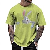 tシャツ メンズ イースタープリント 半袖 メンズ ボタン 耐久性 カジュアル 耐久性 スポーツ フィットネス プリント Tシャツ エレガン