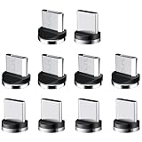 KDSSYFT マグネット端子 TypeC 2.4A マグネット 防塵プラグ 磁気ヘッド 充電ケーブル用端子 (TypeC，USB，各5個セット)