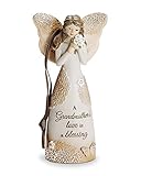 High Quality 19111 Grandmother Angel Figurine with Ribbon for Hanging, 4-1/2