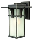 Hinkley Lighting 2234OZ-GU24 Manhattan Outdoor 1-Light Lantern, Oil Rubbed Bronze [並行輸入品]
