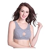 (チェリーレッド) CherryRed レディース ファッション マタニティ ブラジャー Bra 授乳ブラ 授乳ブラジャー 妊娠初期 産前 産後 授乳兼用 大人 無地 コットン ノーワイヤー L 3#