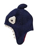 暖かい帽子ニット帽子プラスベルベットの耳保護帽子シャーク柄