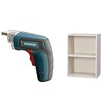 『電動ドライバー 充電式 RD110-G グリーン』と『カラーボックス 2段 幅41.5×奥行29×高さ59.5cm オフホワイト CX-2』のセット