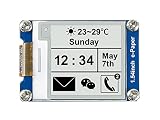 Waveshare1.54インチ E-Ink ディスプレイモジュール Raspberry Pi 4B/3B+/3B/2B/B+/A+/Zero/Zero W/WH/Zero 2Wシリーズボード対応 200x200 解像度SPIインターフェース 部分的なリフレッシュをサポート。