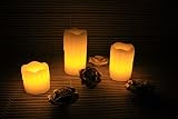 3個セット　LED ワックス キャンドル ライト