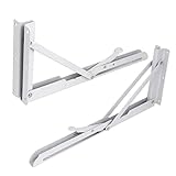 uxcell 14-inch Release Catch Support Bench Table Folding Shelf Bracket 2pcs [並行輸入品]